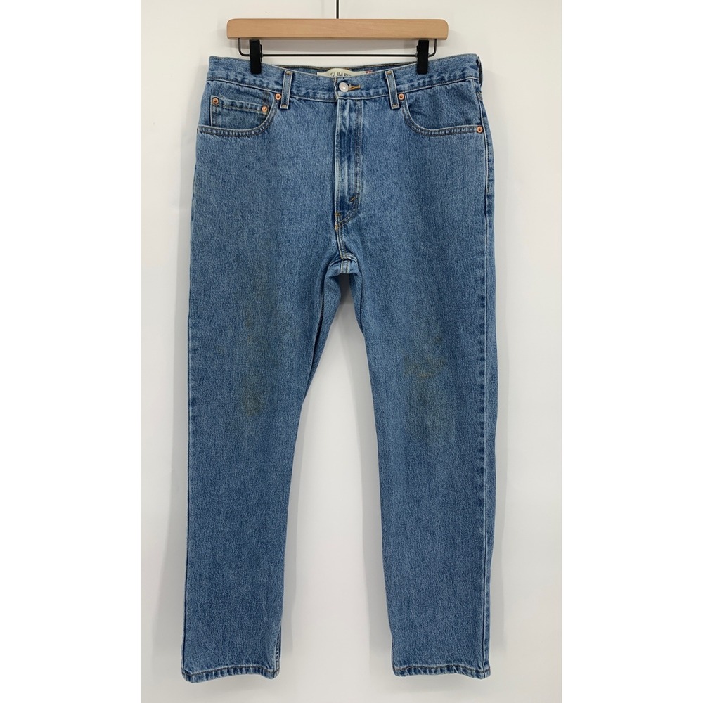 Vintage Levis 512 Jeans 36x30 Blue Slim Tapered Fit Y2K Denim Pants